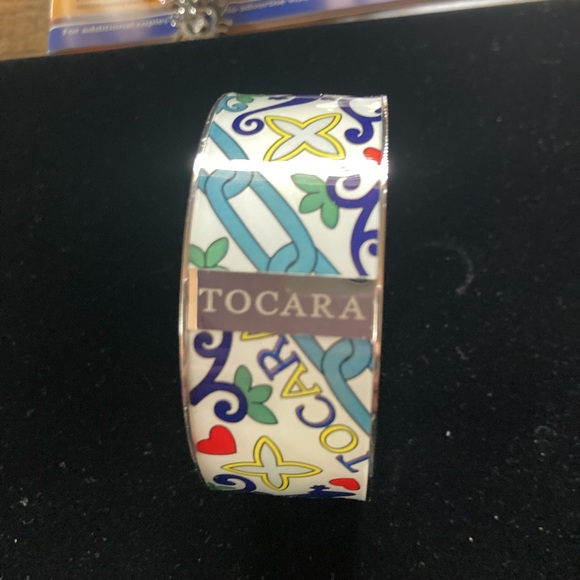 Colorful Enamel Bracelet Vibrant floral & geometric patterns. Features branding. - Picture 14 of 14